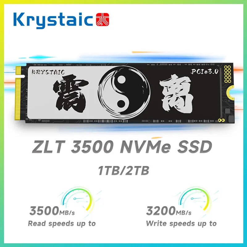 KRYSTAIC Ʈ PC  ָ Ʈ ̺, NVMe M.2 2280, M2 PCIe 3.0x4 2280 SSD, 3500 MB/s